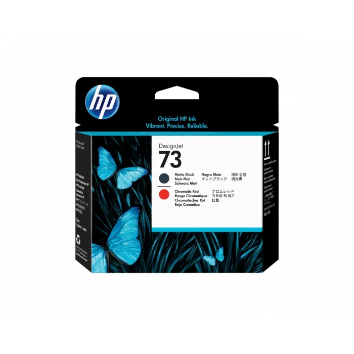 HP CD949A (73) MAT SIYAH VE KROMATIK KIRMIZI BASKI KAFASI