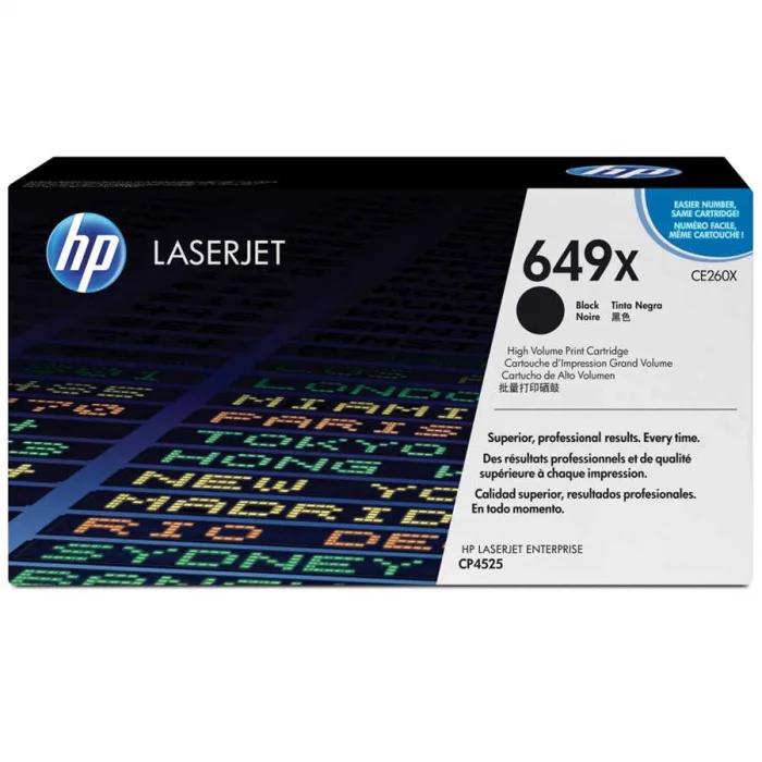 HP CE260X (649X) SIYAH YUKSEK KAPASITELI TONER 17.000 SAYFA