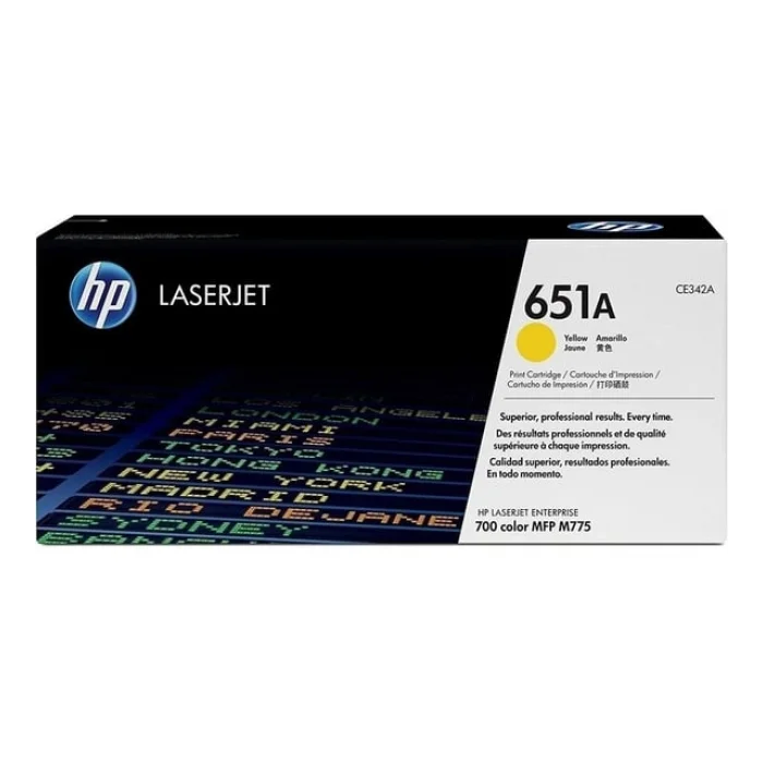 HP CE342A (651A) SARI TONER 16.000 SAYFA