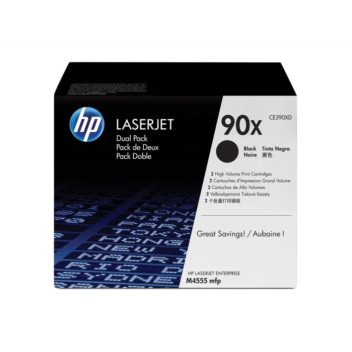 HP CE390XD (90X) SIYAH 2 LI PAKET YUKSEK KAPASITELI TONER 24.000 SAYFA