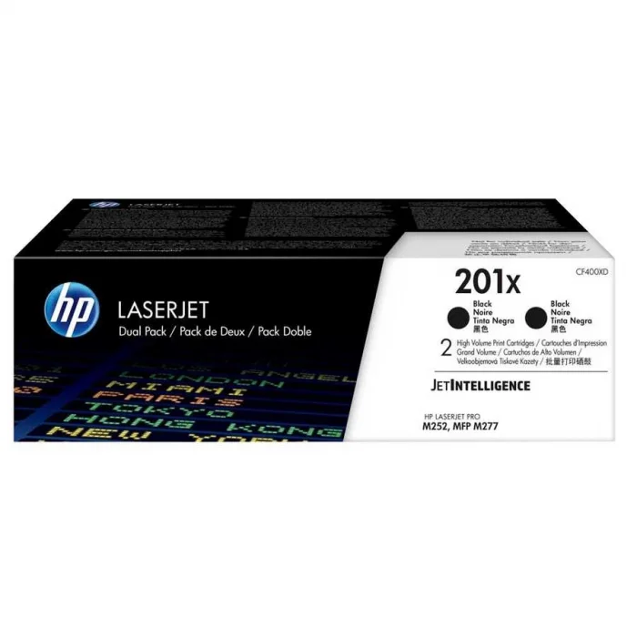 HP CF400XD (201X) SIYAH 2LI PAKET YUKSEK KAPASITELI TONER 2.800 SAYFA