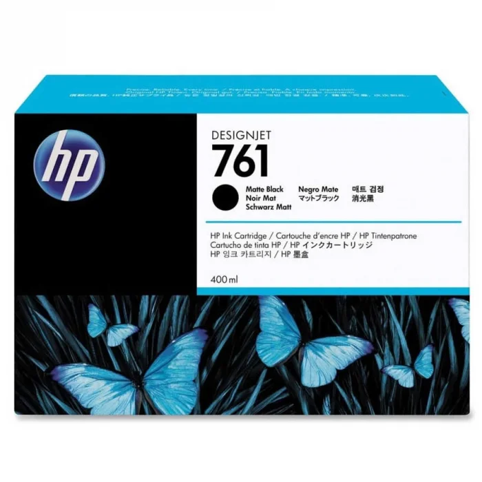 HP CM991A (761) MAT SIYAH 400 ML GENIS FORMAT MUREKKEP KARTUSU