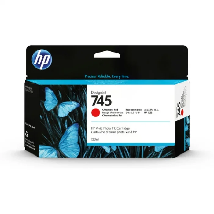 HP F9K00A (745) KROMATIK KIRMIZI 130 ML GENIS FORMAT MUREKKEP KARTUSU