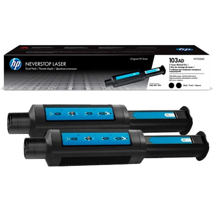HP W1103AD (103A) SIYAH 2 LI PAKET TONER 2.500 SAYFA