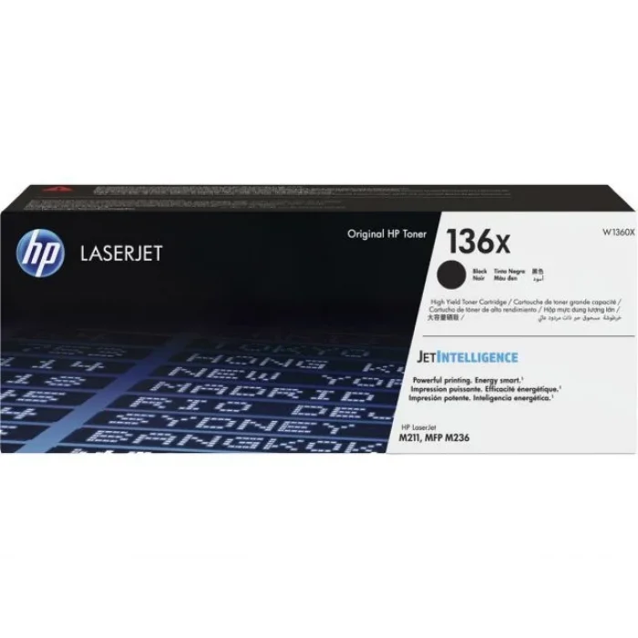 HP W1360X (136X) YUKSEK KAPASITE SIYAH ORIJINAL LASERJET TONER 2.600 SAYFA