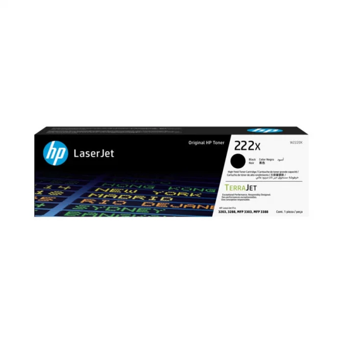 HP W2220X (222X) SIYAH YUKSEK KAPASİTELİ LASERJET TONER 3.200 SAYFA