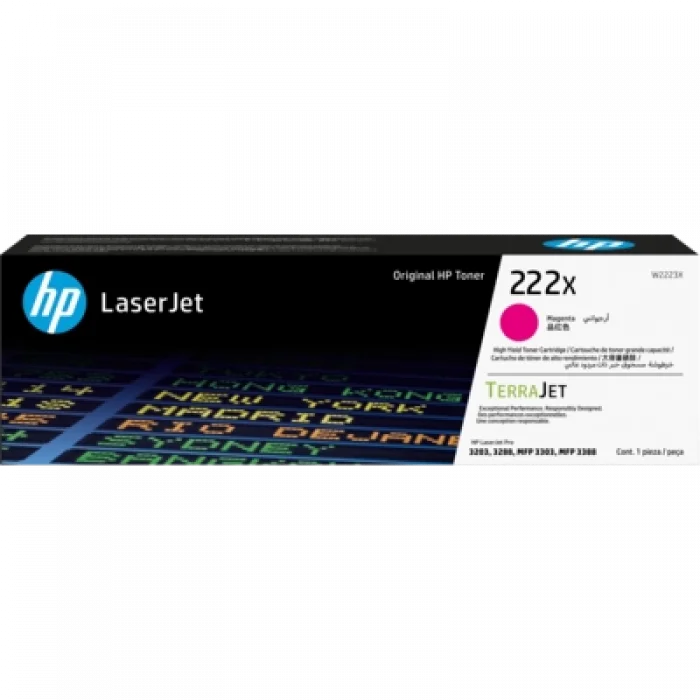 HP W2223X (222X) YUKSEK KAPASITELI MAGENTA LASERJET TONER 2.500 SAYFA