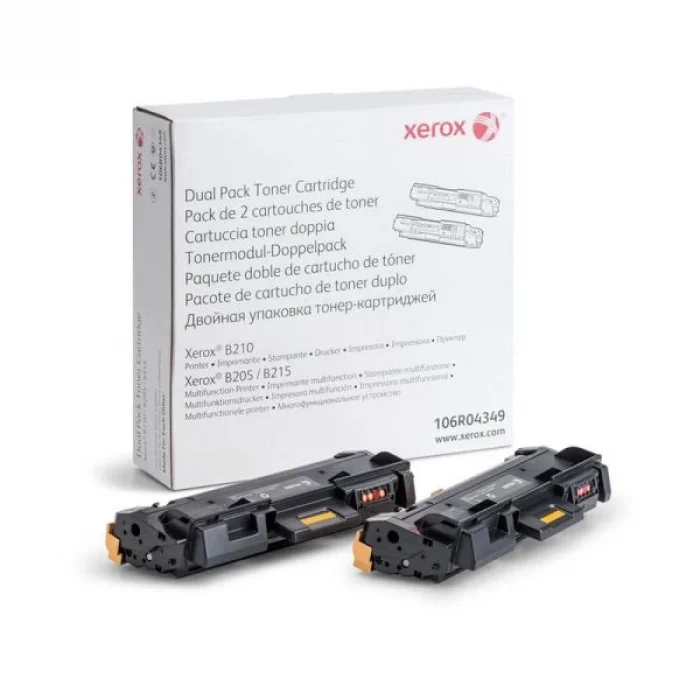 Xerox 106R04349 Dual Pack Toner B210/B205/B215