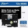 Brother P-Touch Tze-M365 Tze-Tape 36 Mm Mat Si̇yah Üzeri̇ne Beyaz Lami̇nasyonlu Eti̇ket