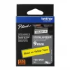 Brother P-Touch Tze-S621 Tze-Tape 9Mm Sari Üzeri̇ne Si̇yah Güçlü Yapişkan Lami̇nasyonlu Eti̇ket