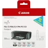 Canon 6403B007 PGI-72 Siyah/Sarı/Kırmızı/Mavi/Parlaklık Düzenleyici Multipack Mürekkep Kartuş