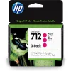 HP 3ED78A (712) KIRMIZI 29ML 3 PACKS GENİŞ FORMAT MÜREKKEP KARTUŞ