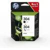 HP 3JB05AE (304) SIYAH/ÜÇ RENKLI 2LI PAKET MUREKKEP KARTUSU