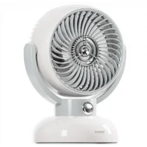 Everest EFN12 Krem 1200mAh 3 Hız Kademe Led Işıklı Retro Masaüstü Usb Fan