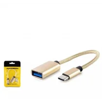 Hadron Hdx1001 Type-C To Usb F Kablo Gold