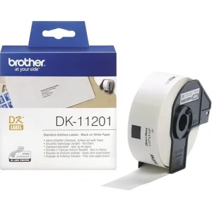 Brother P-Touch Dk-11201 Dk Eti̇ket Standart Adres Eti̇keti̇ 29Mm X 90Mm 400 Adet