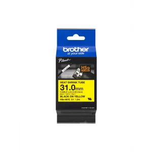 Brother P-Touch Hse-661E - Isı İle Daralan Makaron Sarı Üzerine Siyah 31 MM