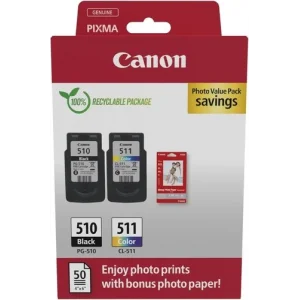 Canon 2970B017 PG-510BK/CL-511 Kartuş 2LI Paket