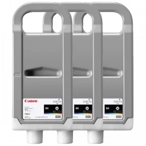 Canon 9821B003 PFI-707BK (3LÜ) Siyah Kartuş (700 ML x 3)IPF 830/IPF 840/IPF 850