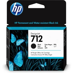 HP 3ED71A (712) SIYAH 80 ML GENIS FORMAT MUREKKEP KARTUSU