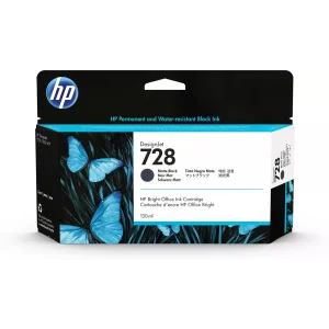HP 3WX25A (728) SİYAH 130 ML GENIS FORMAT MUREKKEP KARTUSU