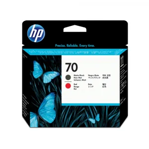 HP C9409A (70) MAT SIYAH VE KIRMIZI BASKI KAFASI