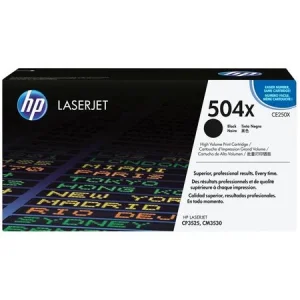 HP CE250X (504X) SIYAH YUKSEK KAPASITELI TONER 10.000 SAYFA