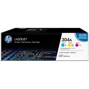 HP CF372AM (304A) CAMGOBEGI/MACENTA/SARI 3 LU PAKET TONER 2.800 SAYFA