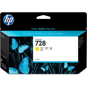HP F9J65A (728) SARI 130 ML GENIS FORMAT MUREKKEP KARTUSU