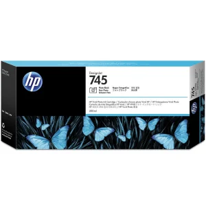 HP F9K04A (745) FOTOGRAF SIYAHI 300 ML GENIS FORMAT MUREKKEP KARTUSU