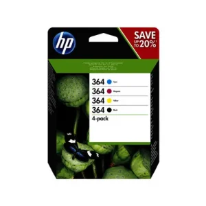 HP N9J73AE (364) SIYAH/MAGENTA/SARI/CAMGOBEGI 4 LU PAKET MUREKKEP KARTUSLARI 250/300/300/300 SAYFA