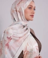LEVİDOR Lotus Desen Hint İpeği Şal