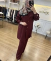 PUREVA DANTELLİ PAMUK SATEN TAKIM