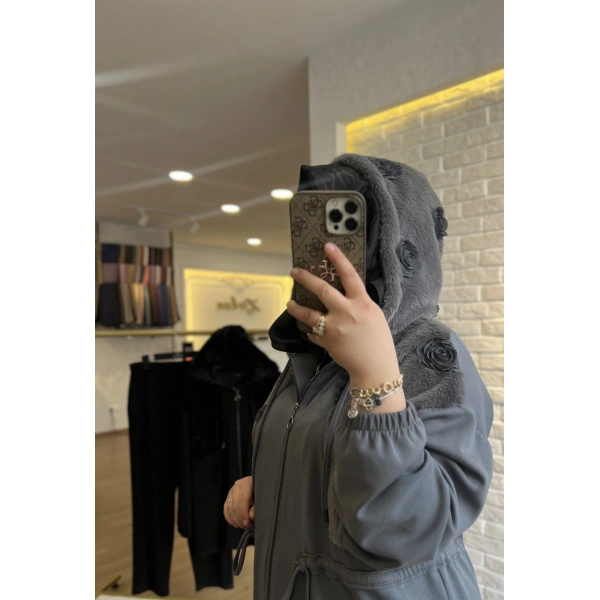 Levidor Çiçek Kabartmalı Ceketli Takım