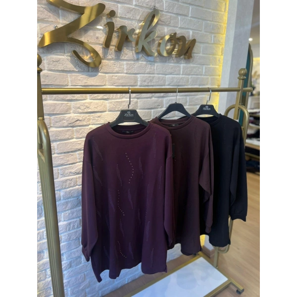 LEVİDOR NAKIŞLI TAŞLI ELİD SWEAT
