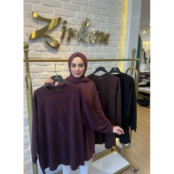 LEVİDOR NAKIŞLI TAŞLI ELİD SWEAT