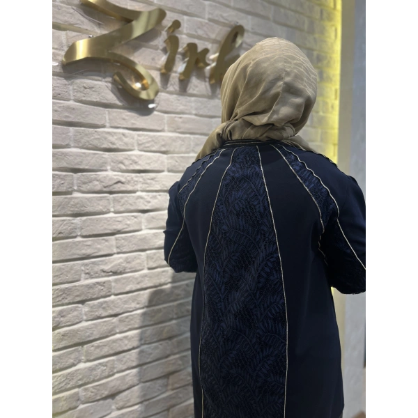 PUREVA Dantelli Nakışlı Ceketli Takım