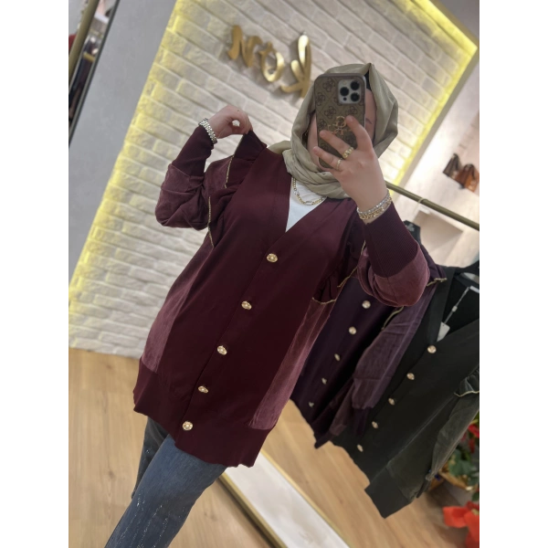 ZİRKON Fırfırlı İpek Cupra& Merserize Hırka