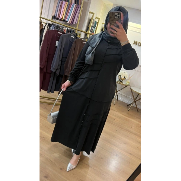 MEVA PLUS BY PUREVA Boncuklu Nervürlü Etekli Takım