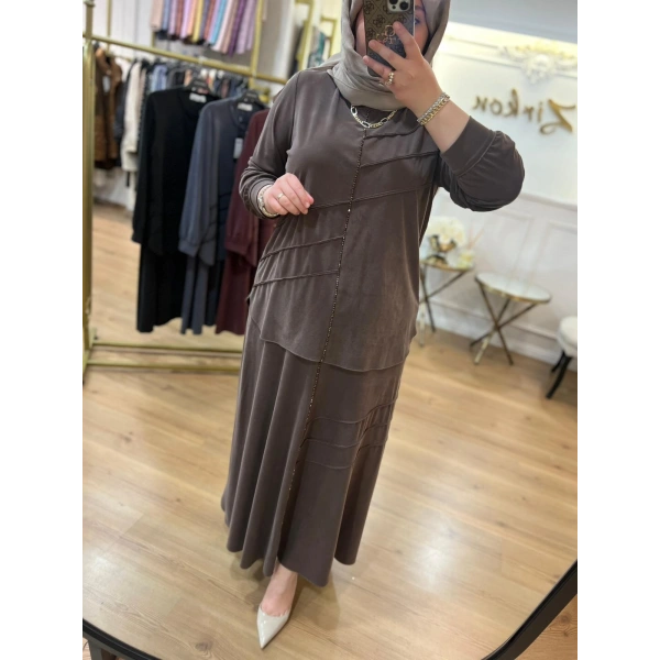 MEVA PLUS BY PUREVA Boncuklu Nervürlü Etekli Takım