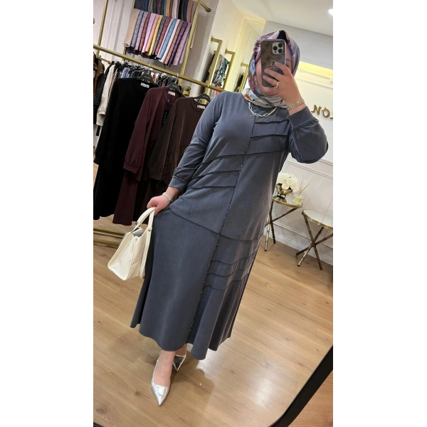 MEVA PLUS BY PUREVA Boncuklu Nervürlü Etekli Takım