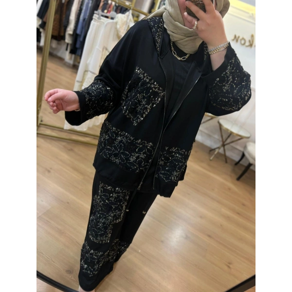 İTHAL Güpürlü Taşlı Takım