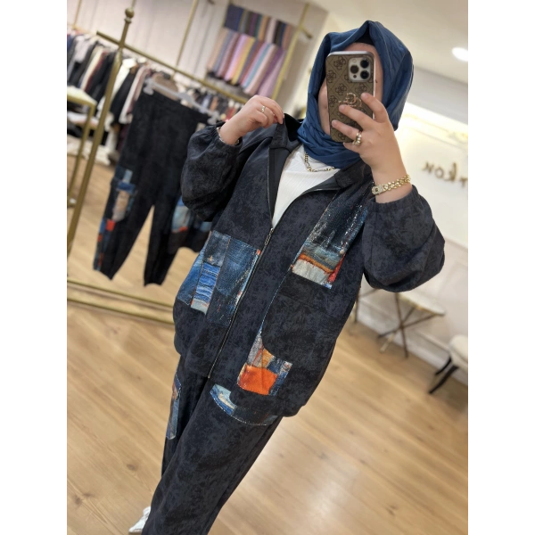 İTHAL Parça Pulpayetli Şalvar Takım