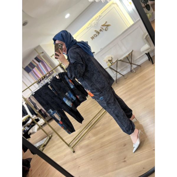 İTHAL Parça Pulpayetli Şalvar Takım