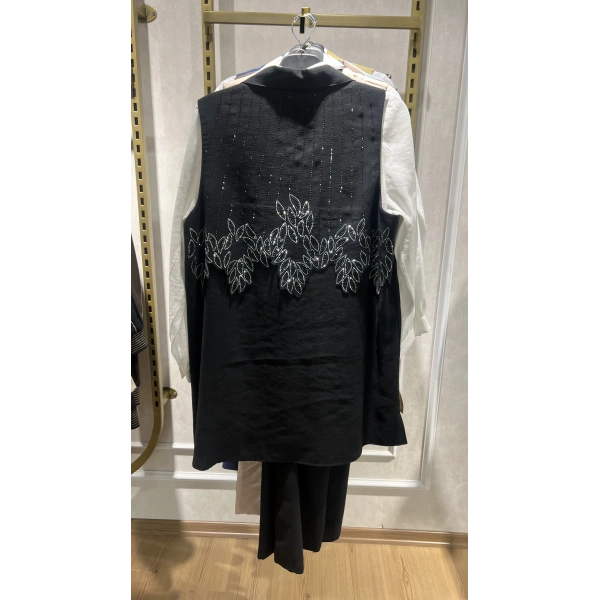 MEVA PLUS BY PUREVA Yakma Taşlı Yelekli Üçlü Takım