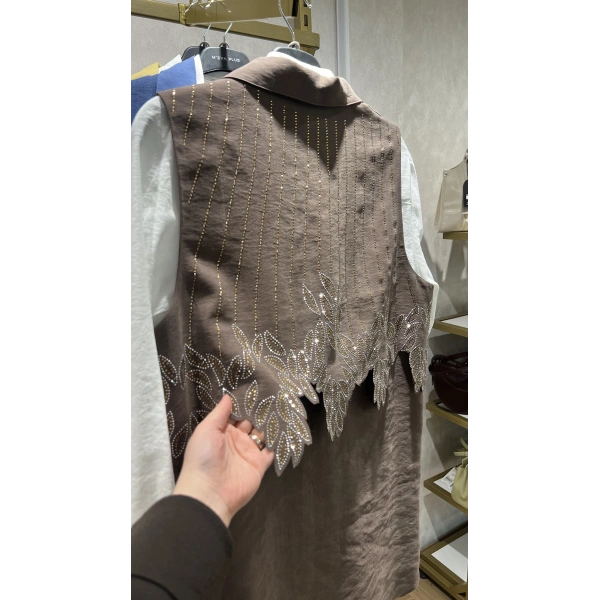 MEVA PLUS BY PUREVA Yakma Taşlı Yelekli Üçlü Takım