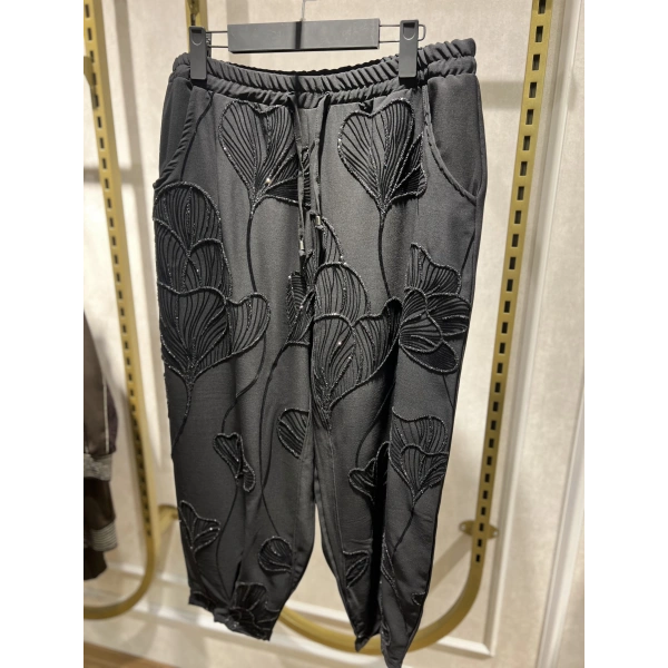 İTHAL Büyük Beden Püskürtme Taşlı & Kabartmalı şalvar Takım