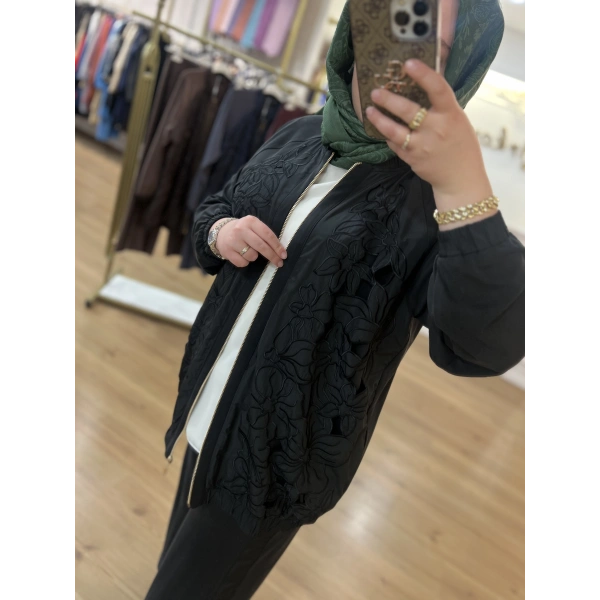 PUREVA Güpürlü Ceket Takım