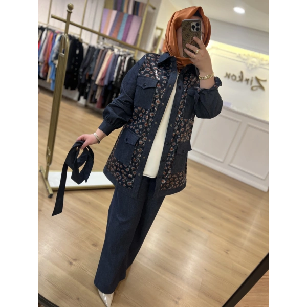 İpekDoku Pulpayet Kot Takım