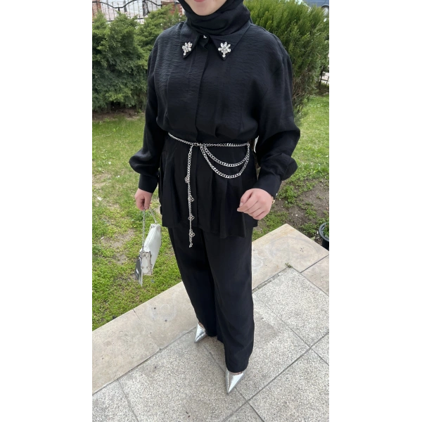 SBL Zincirli Büzgülü Pamuk Takım